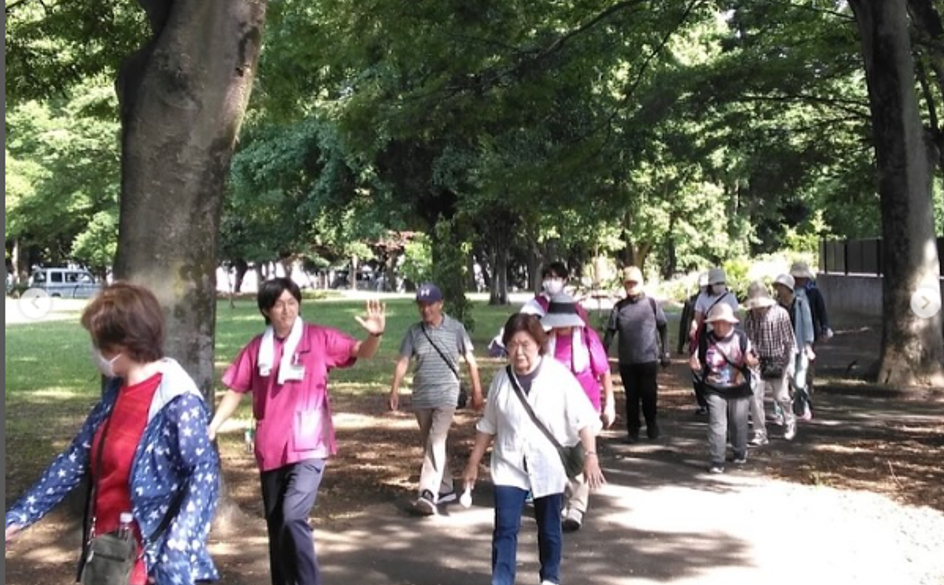 城北中央公園を理学療法士と一緒に歩きます