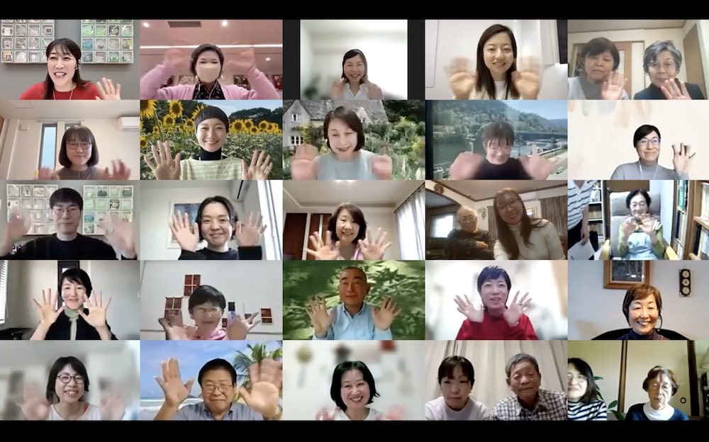 過去のプログラム「アート・コミュニケータと一緒に楽しむ　おうちで印象派展」（2023年）の様子