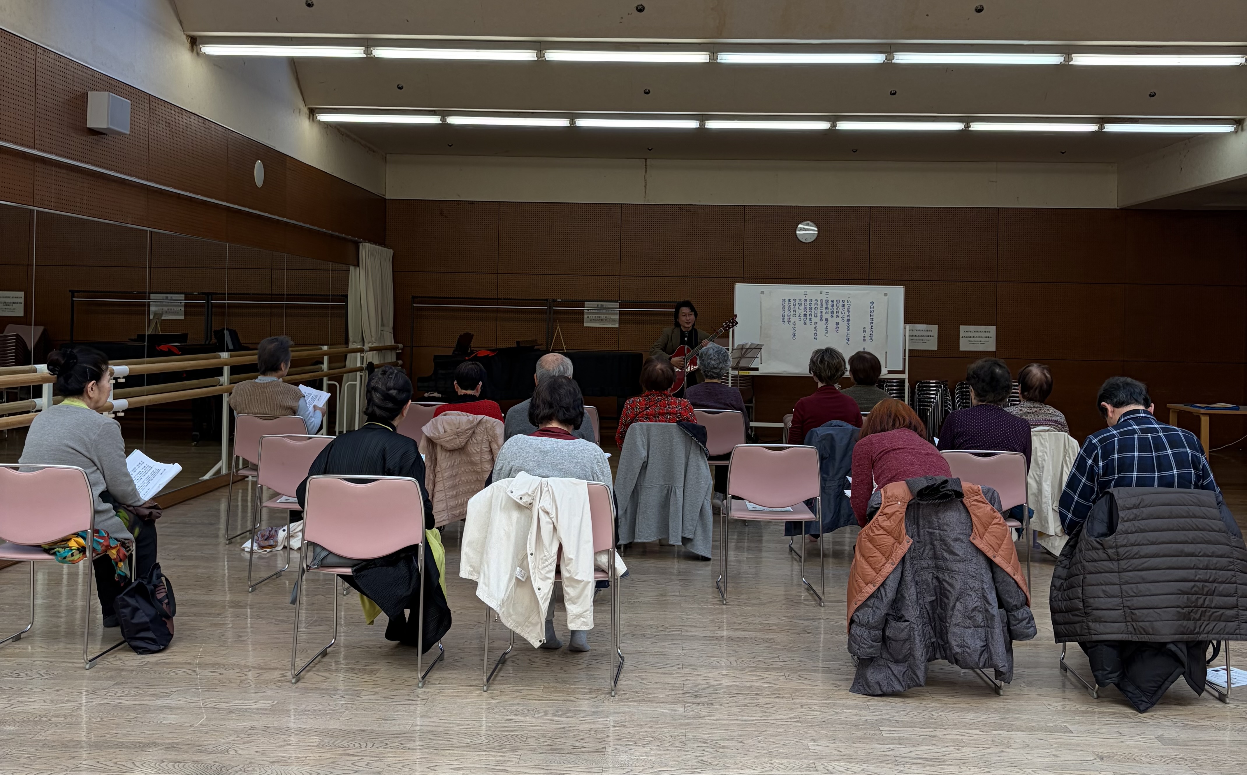 前回、第61回江戸川区総合文化センターリハーサル室での様子