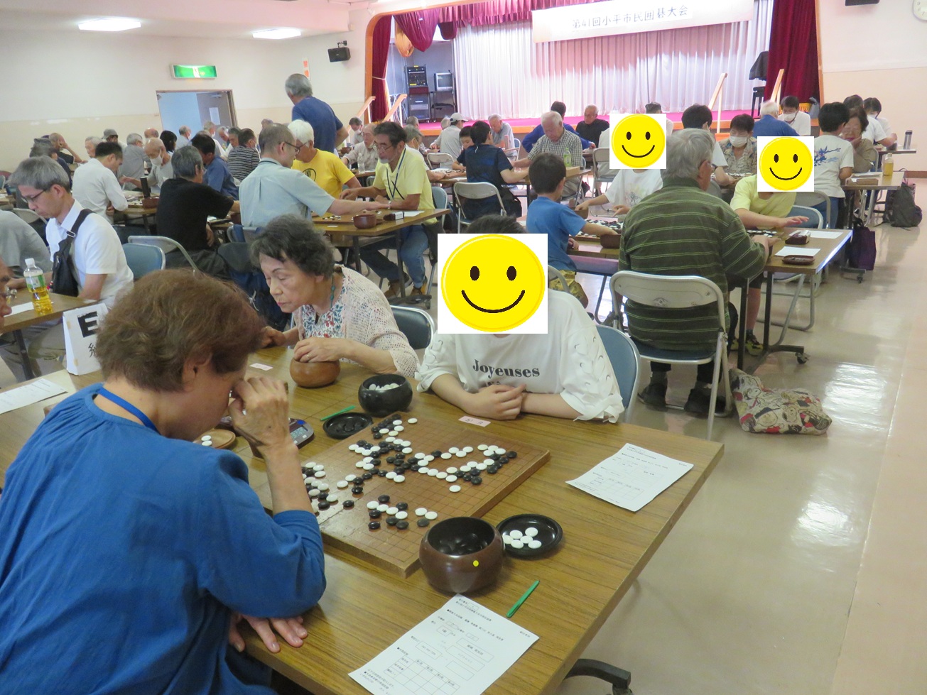 第41回小平市民囲碁大会　E組には子どもたちも参加しています