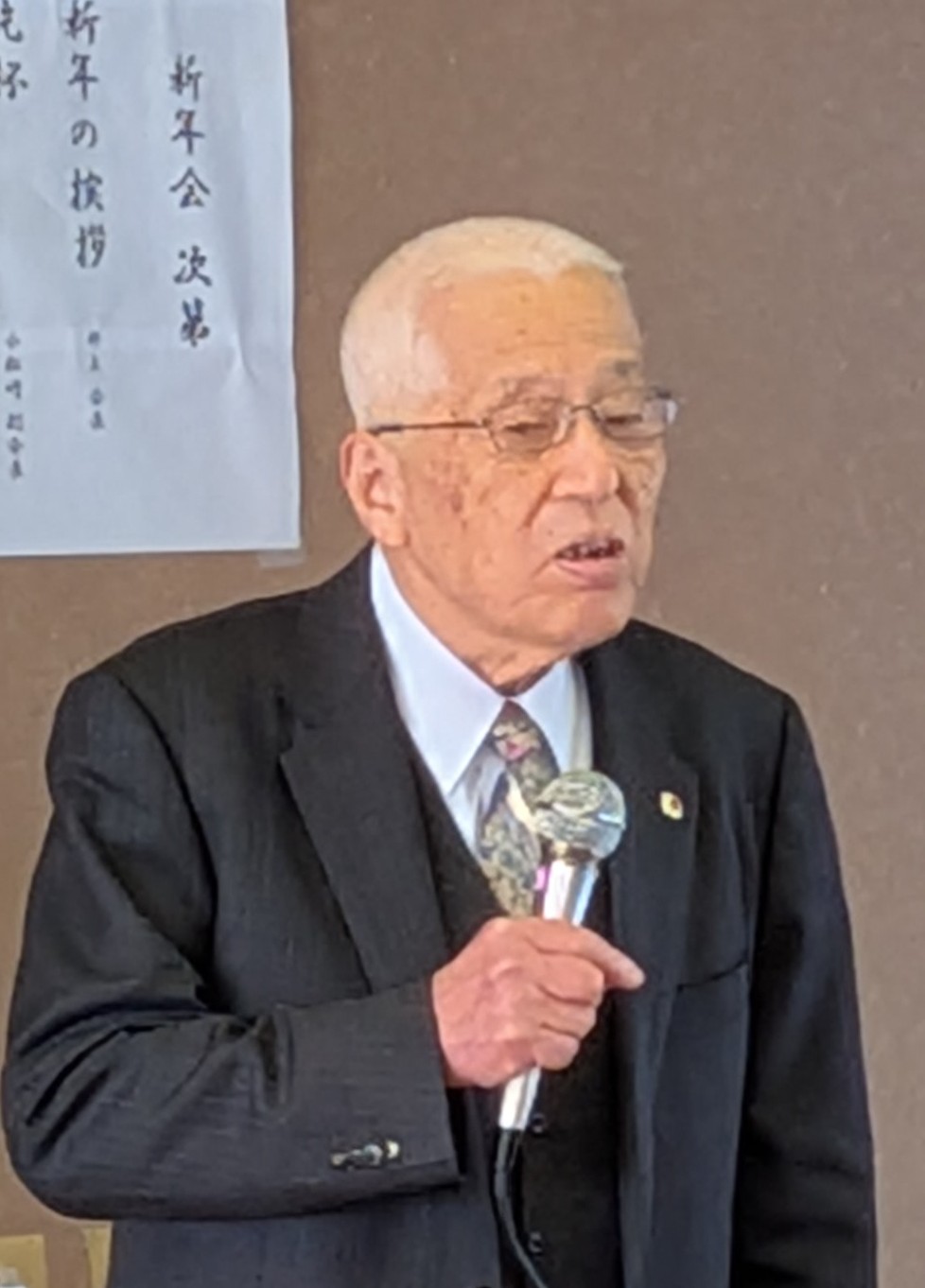 「令和8年新年の集い」における井上靖雄会長のあいさつ