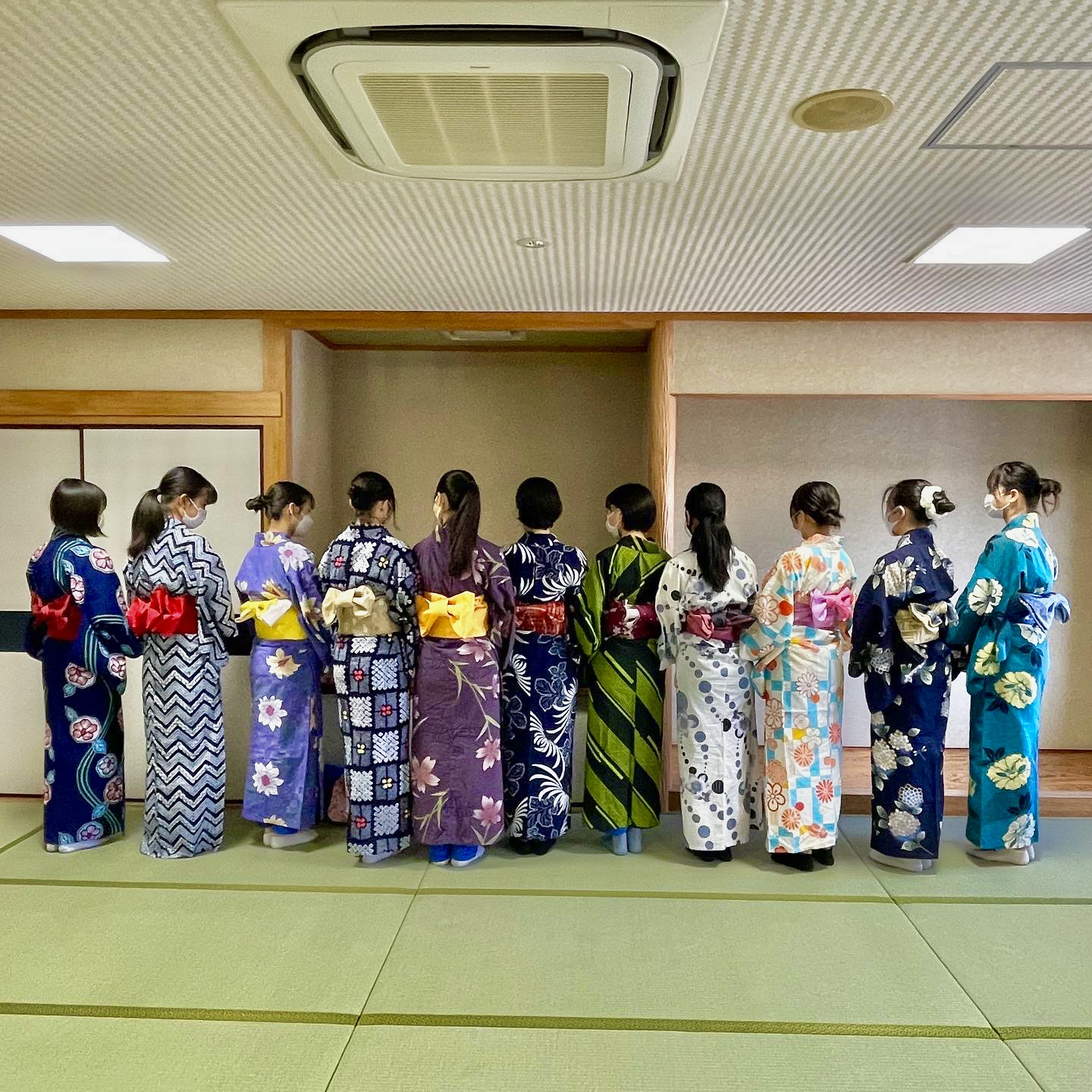 中学生の浴衣着付教室