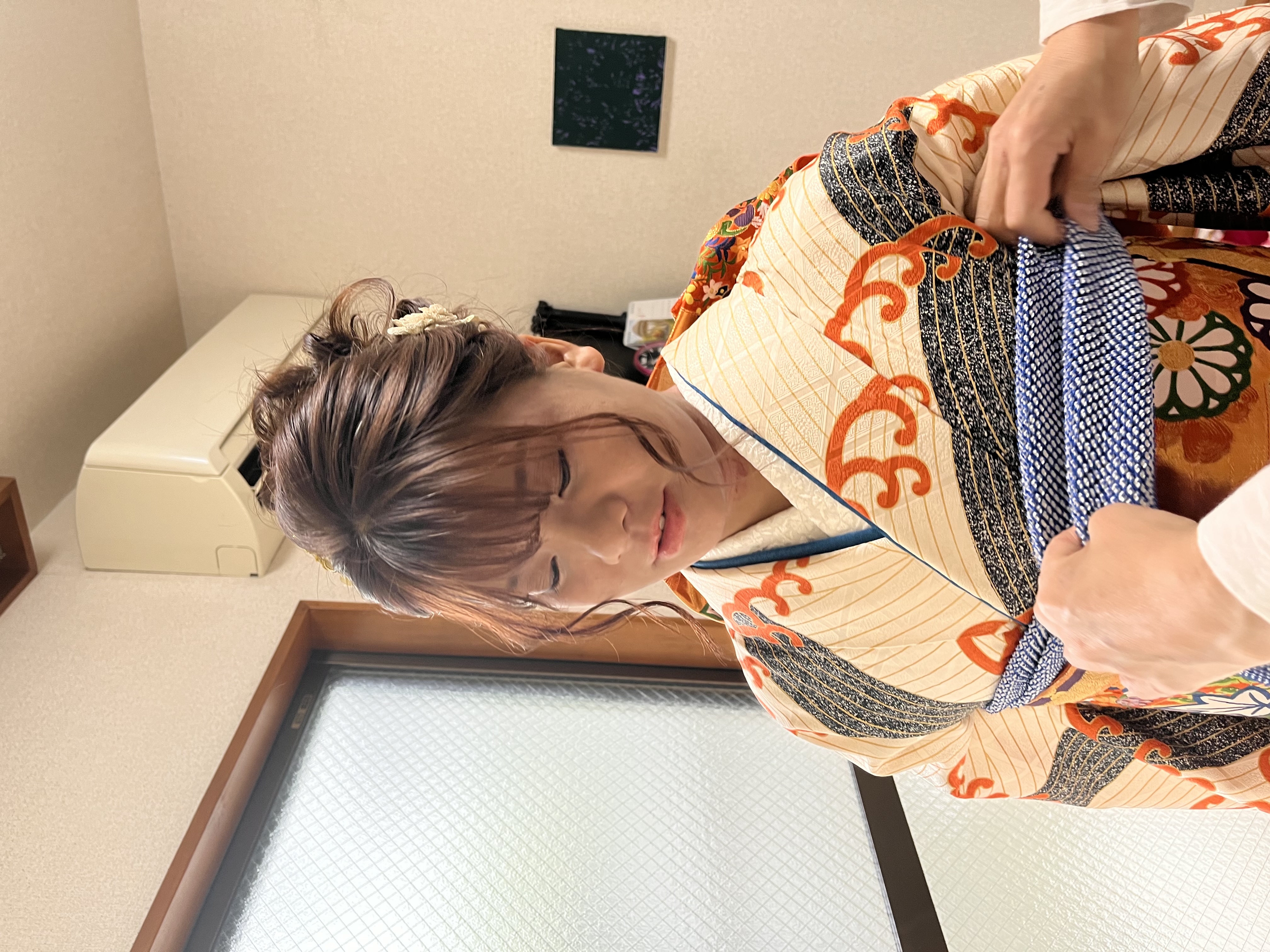 成人式の振袖着付