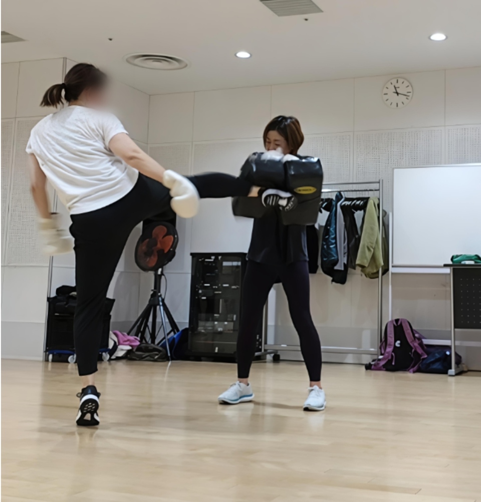 キックボクシングミット打ち！